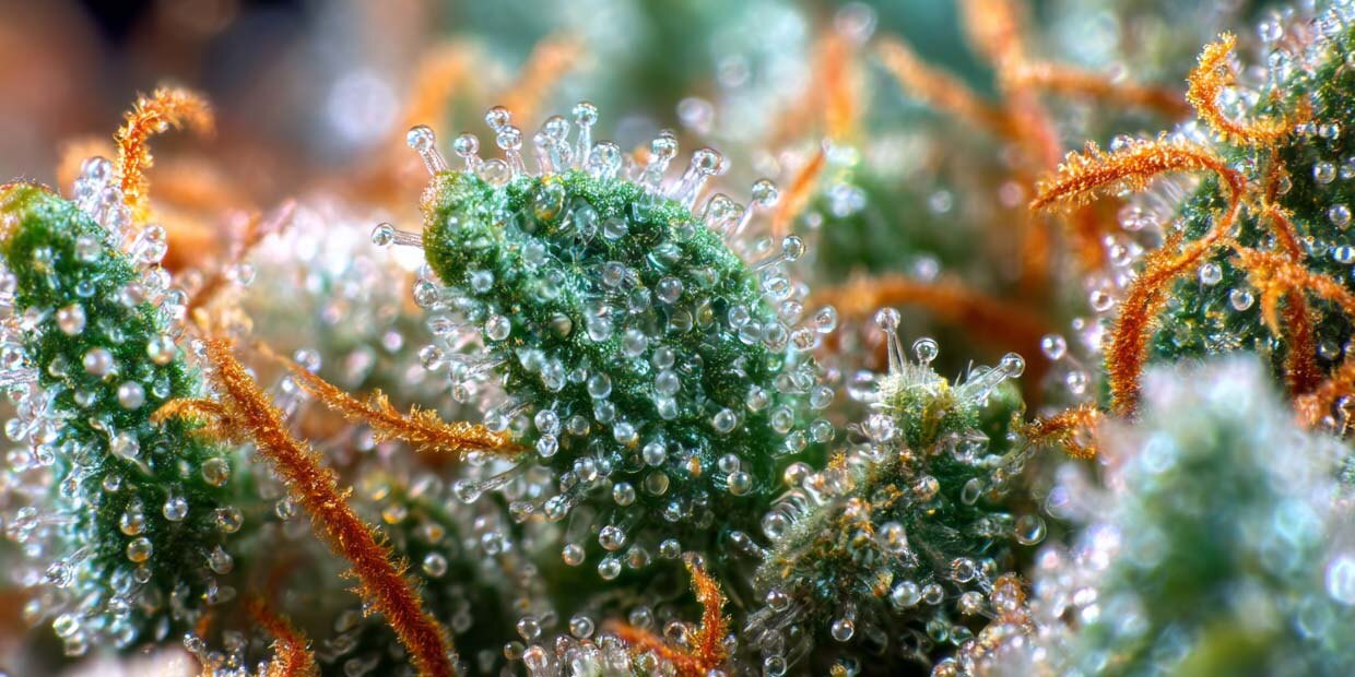 Analyse sorten terpene cannabis weed pflanze bluete mikroskop caryophyllen