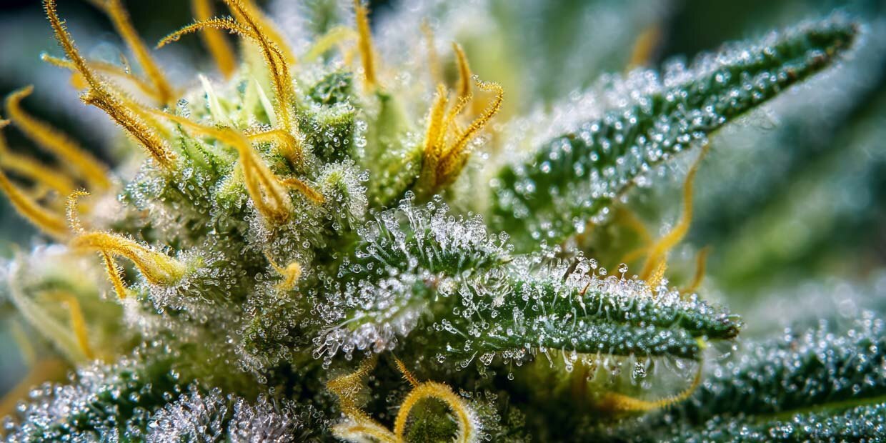 Analyse sorten terpene cannabis weed pflanze bluete mikroskop cedren